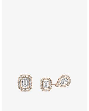 Messika My Twin Three-Set 18Ct And 0.44Ct Diamond Stud Earrings - White