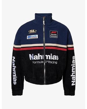 NAHMIAS F1 Racing Leather Jacket - Blue