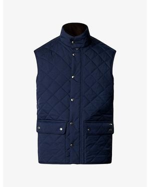 Hackett Kinloch Diamond-Quilted Shell Gilet - Blue
