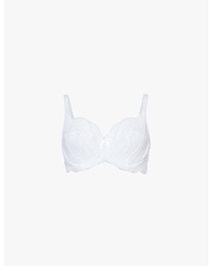 Panache Andorra Full-Cup Underwired Lace Bra - White
