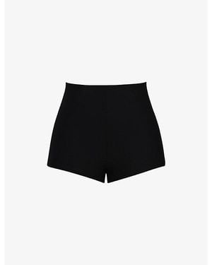 House Of Cb The Mini Stretch-Jersey Shorts Xs (A-C Cup) - Black