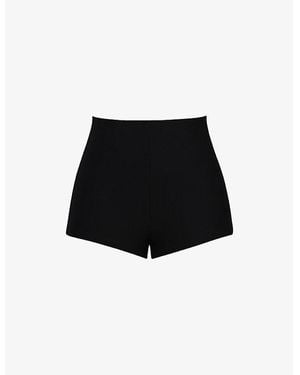 House Of Cb The Mini Stretch-Jersey Shorts Xs (A-C Cup) - Black