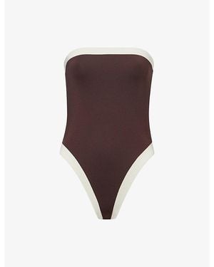 Cheap Monday Miami Belted Swimsuit - Brown