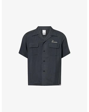 Visvim Judd Short-Sleeve Rayon Shirt - Blue