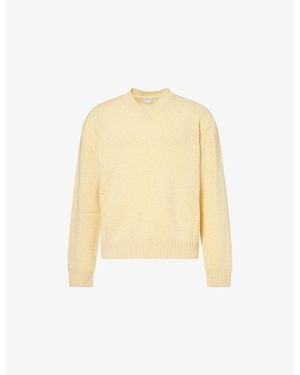 Bottega Veneta V-Neck Long-Sleeve Cashmere Jumper - Natural