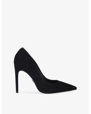 Carvela Kurt Geiger Eterno Heeled Suede Courts - Black
