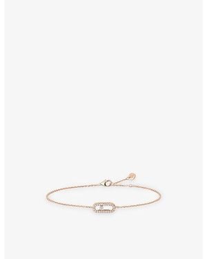 Messika Care(S) Pavé 18Ct And 0.07Ct Diamond Bracelet - White