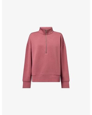Varley Mavis Half-Zip Jersey Sweatshirt - Red