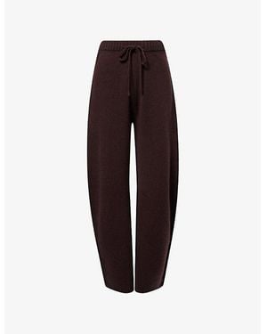 Dissh Paige Straight-Leg Wool Knit Pants - Red
