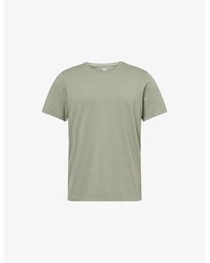 PAIGE Crewneck Relaxed-Fit Pima-Cotton T-Shirt - Green