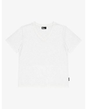 The Kooples V-Neck Short-Sleeve Cotton T-Shirt - White