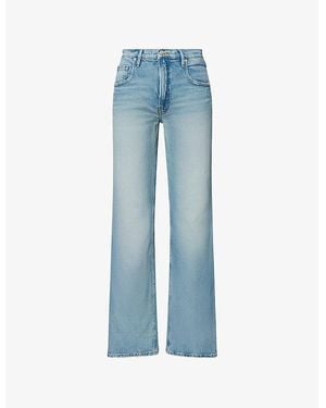 GOOD AMERICAN Good Standard Bootcut Stretch-Denim Jeans - Blue