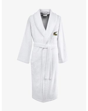 Lacoste Rene Cotton Dressing Gown - White