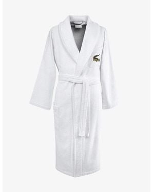 Lacoste Rene Cotton Dressing Gown - White