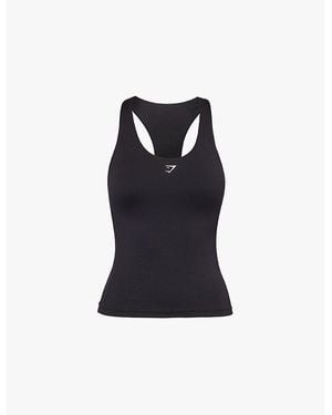 GYMSHARK Everyday Shelf Stretch-Recycled Polyester Top - Blue