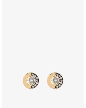 La Maison Du Couturier Skydiamond Crescent 18Ct And 0.43Ct Lab-Grown Diamond Stud Earrings - Metallic