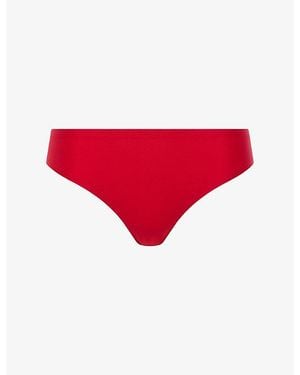 Chantelle Soft String Stretch-Woven Thong - Red