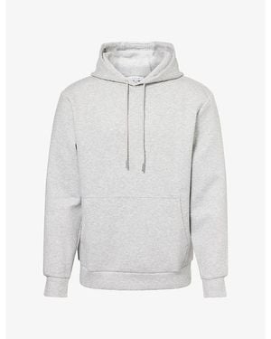 Arne Interlock Stretch-Jersey Hoody - Grey