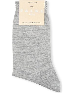 FALKE No 3 Wool-Silk Socks - Grey