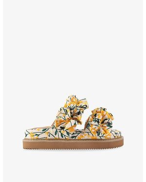KG by Kurt Geiger Sunshine Woven Sandals - Metallic
