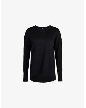 Sweaty Betty After Class Relaxed-Fit Cotton-Blend Jumper - Black