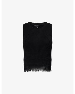 Rag & Bone Ayan Knitted Cotton-Blend Vest - Black