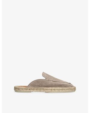 Aurélien Beachside Suede And Jute Mules - Natural