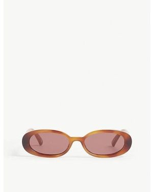 Le Specs Lsp2202445 Outta Love Oval-Frame Sunglasses - Pink