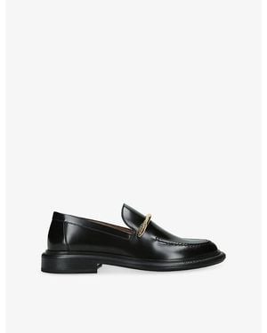 Givenchy Pinch Brushed Leather Loafers - Black