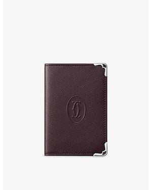 Cartier Must De Leather Wallet - Purple