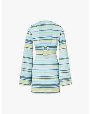 Cheap Monday Montego Stripe Mini Dress - Blue
