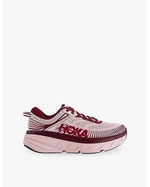 Deckers Hoka Bondi 7 Woven Sneakers - Pink