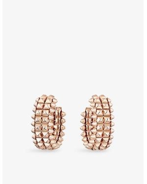 Cartier Clash De 18Ct Rose- Hoop Earrings - White