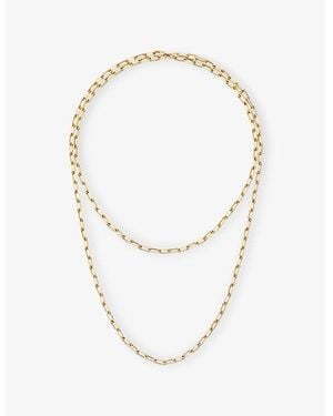 Cartier Santos De Small Long 18Ct- Chain Necklace - Metallic