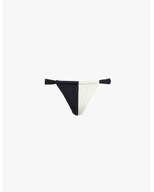Cheap Monday Malta Nylon-Blend Bikini Bottoms - White