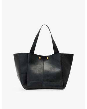 AllSaints Rosalie Leather Tote Bag - Black