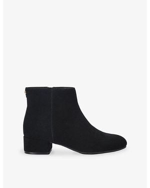 Carvela Kurt Geiger Gaia Heeled Suede Ankle Boots - Black