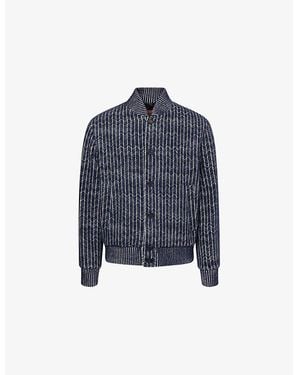 Missoni Knitted Bomber Jacket - Blue
