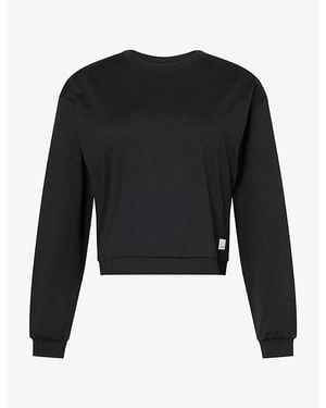 Vuori Halo Modern Crew Jersey Sweatshirt - Black