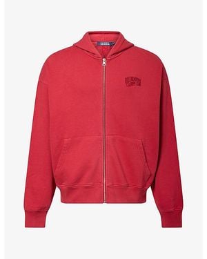 BBCICECREAM Washed Arch Cotton Hoodie - Red