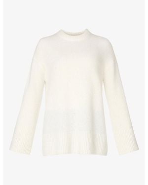 Sweaty Betty Alpine Crew Neck Wool-Blend Jumper - White