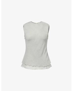 REMAIN Birger Christensen Riniva Sleeveless Woven Top - Gray