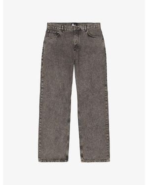 The Kooples Washed Relaxed-Fit Jeans - Grey