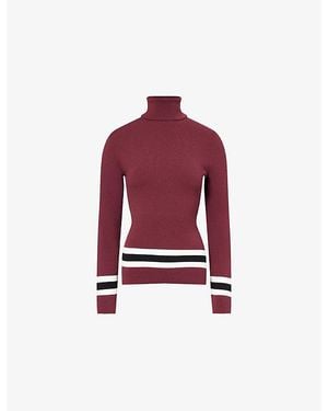 Fusalp Judith Turtleneck Knitted Jumper - Red