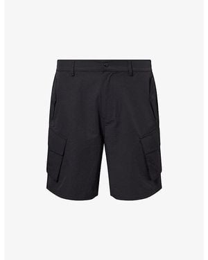 The Couture Club Technical Cargo Cotton-Blend Shorts - Blue