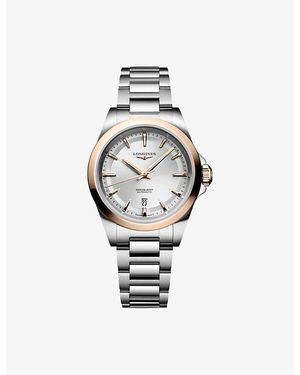 Longines L3.320.5.72.6 Conquest Stainless-Steel And 18Ct Rose Cap 200 30Mm Automatic Watch - Metallic