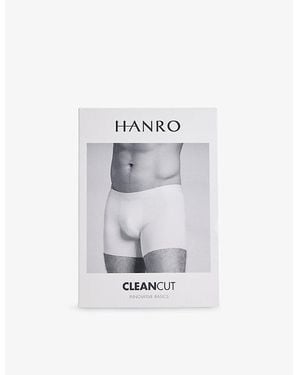 Hanro Clean Cut Seamless Stretch-Modal Boxers - White