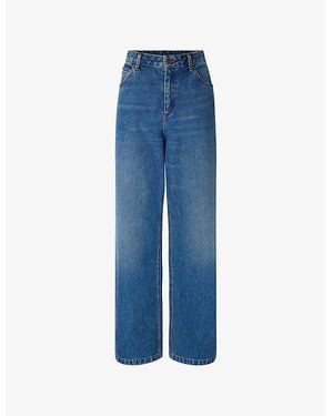Soeur Calvin Straight-Leg Denim Jeans - Blue