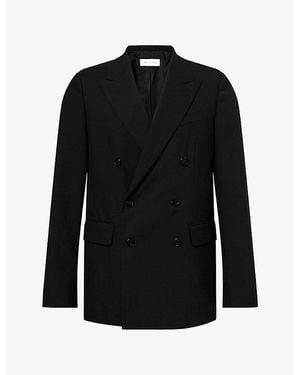 Dries Van Noten Barry Double-Breasted Wool Blazer - Black