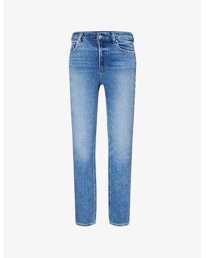 PAIGE Gemma High-Rise Stretch-Denim Blend Jeans - Blue